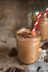 Chocolate babnana smoothie.