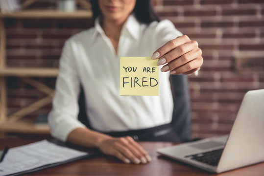 Business Person Getting Fired