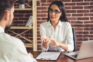 At the job interview