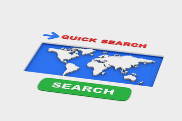 Country search in map