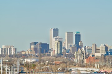 Fototapeta na wymiar Downtown Tulsa, Oklahoma Skyline
