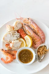 Photo sur Plexiglas Crustacés cold seafood set