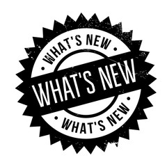 Obraz premium What s New rubber stamp. Grunge design with dust scratches. Effects can be easily removed for a clean, crisp look. Color is easily changed.