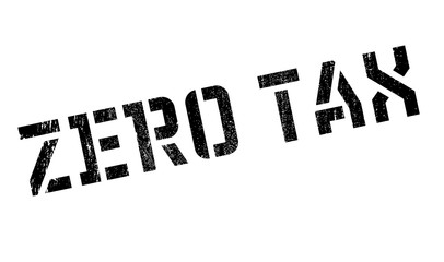 Zero Tax rubber stamp. Grunge design with dust scratches. Effects can be easily removed for a clean, crisp look. Color is easily changed.
