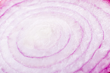 Red onion section