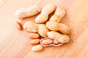 peanuts on table