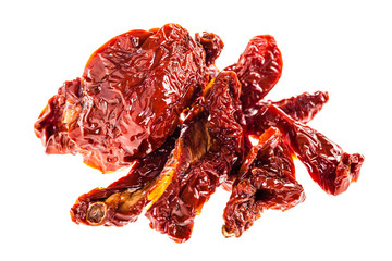 Isolated dried tomatoes
