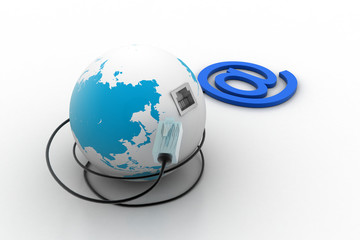 E mail sign connect with world