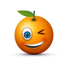 winking orange