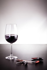 Wine glass and wine tools set