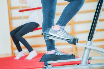 Stepper Workout Closeup