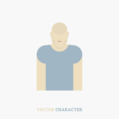 The human body. Vector character for you work. Flat vector background EPS 10