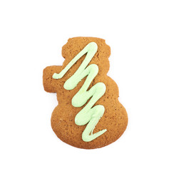 Figure shaped gingerbread isolated