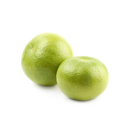Couple sweet grapefruits isolated