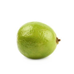 Green lime fruit isolated