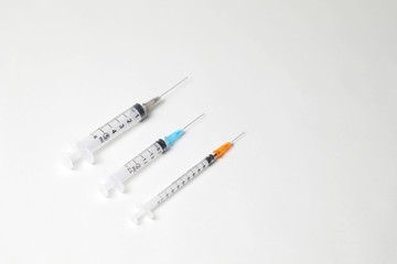 injections on the white table