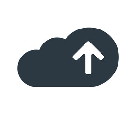Cloud Computing with Upload Icon