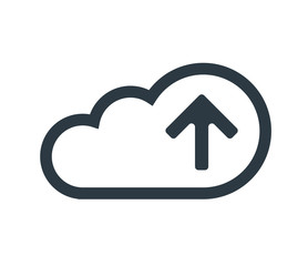 Cloud Computing with Upload Icon