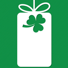 St. Patrick's Day tag in vector format.