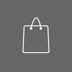shopping bag - vector icon  Illustration