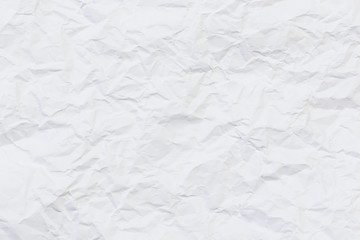White paper wrinkled texture for background
