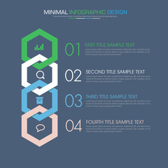 Infographic Elements with business icon on full color background  process or steps and options workflow diagrams,vector design element eps10 illustration