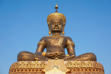 The famous Big Buddha statue ( Tammaracha ) at phetchabun province,Thailand.