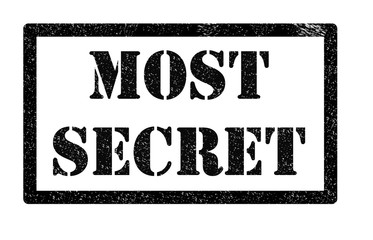 Grunge rubber stamp with text Most Secret. © theerakit