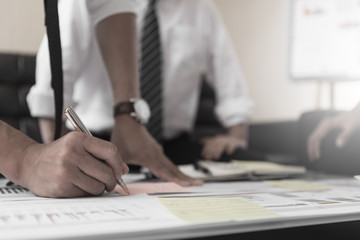 business team discussing ideas and planning project to investment in overseas Branches