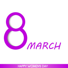 Obraz premium 8 march holiday card. Card for Women's day. Vector