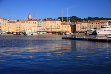 en arrivant à Saint Tropez