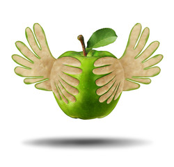 Eating Light Healthy Food