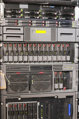 Rack mounted equipment background