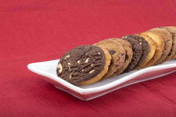 handmade assorted cookies , assorted cookies in white, assorted cookies in bowl