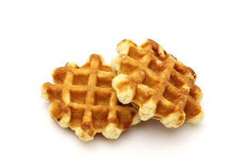 waffles isolated on white background
