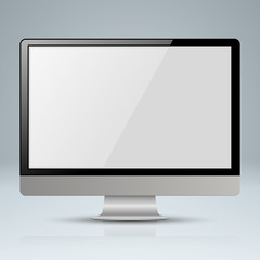 Monitor icon. Business 3d Infographics.
