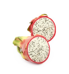 Dragon fruit pitaya sliced