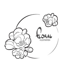 Bright floral template