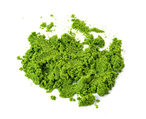 Fototapeta premium Wolffia globosa or Fresh water Alga, Water Meal, Swamp Algae on white background
