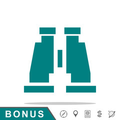 Obraz premium binoculars icon