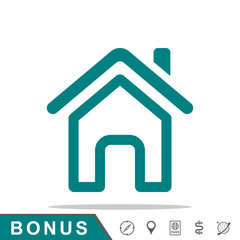 Obraz premium icon home outline