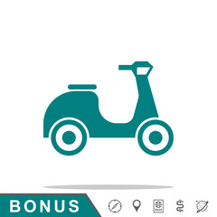 Fototapeta premium icon scooter profole