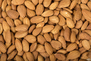 almonds isolated on a white background