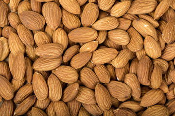 almonds isolated on a white background