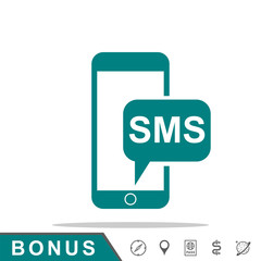 sms smartphone icon - 138649287