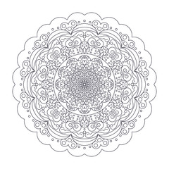 Ornamental mandala vector