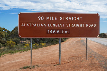Road sign at  Australia.