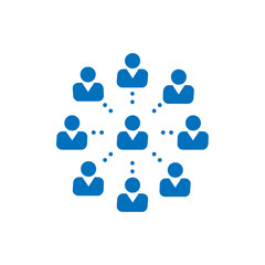 Networking icon stock vector design