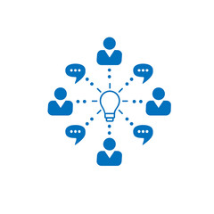 Networking icon stock vector design