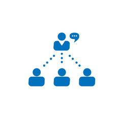 Networking icon stock vector design